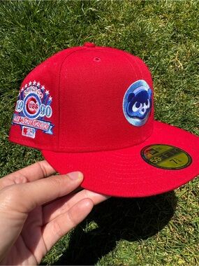 Exclusive Cereal Pack Chicago Cubs 1990 All Star Game Patch Red Hat -  7 3/8